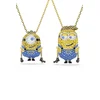 Swarovski ogrlica ženska pozlačena s kubičnim cirkonijem MINIONS