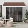 Tenda na ručno uvlačenje smeđa 350 x 250 cm