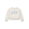 GAP Majica  modra / pegasto siva / bela