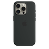 iPhone 15 Silicone Case sa MagSafe-om - Black