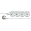 Emos Extension 250V, 4x socket, 5m, white