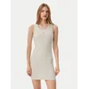 Tommy Jeans Vsakodnevna obleka Essential DW0DW20674 Bež Slim Fit