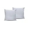 De White Saten Jastučići Set (2 Komada)