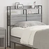 vidaXL Skladiščni naslon Siva sonoma 80 cm Konstruiran les