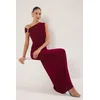 Trendyol Milla Ženska haljina Tprss24Ae00224, Bordo
