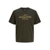 Jack & Jones Junior Majica JORFREDERIKSBERG temno rjava/rumena