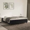 Madrac s džepičastim oprugama srednje tvrdoće crni 160x200x20 cm baršunasti
