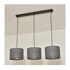 Luster na sajli ALBA 3xE27/15W/230V siva