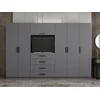 Hanah home Ormar Kale 225x210x52cm Antracit