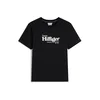 TOMMY HILFIGER Majica Logo Graphic črna/bela
