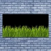 tulup.si Slika na steklu Green grass nature 140x70 cm 4 obešalnika