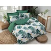 LEssentiel Maison Posteljina Monstera, 200x200cm, Zeleno-bela