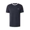 Lyle & Scott Majica Ringer mornarska/bela