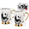 Komplet dveh porcelanastih skodelic Labrador Premium darilo