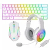 Redragon Tastatura K630W, Miš Griffin M607W i Slušalice Pandora H350W, Beli