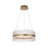 Endon 107671 - LED prigušiva luster na sajli ADRIEL LED/41W/230V 3000K zlatna/prozirna