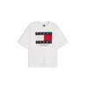 Tommy Jeans Majica temno modra/grenada/bela