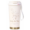 LIVEFY termalna skodelica Lovely Flower 550ml, bež