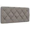 Vidaxl Blazina za vzglavje taupe 100 cm blago