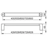 Keuco Kljuka Keuco Elegance 828MM KROM 31601010800