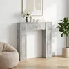 Okvir za kamin Betonska siva 102 x 20 x 102 cm