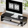 Zhuobo Polica za monitor, 2 nivoa, 48 cm, Crna