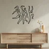 Wallity Zidna dekoracija Famiglia, 90 x 54 cm, Crna