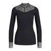 JJ Rebel Ženska bluza sa visokom kragnom 12298581, Crna