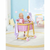 BABY born, Bassinet for Dolls, BABY Born Gute Nacht Bassinet with Wheels for Driving, Fabric Canopy and Mobile as well as Blanket and Cushion, 829981, Zapf Creation, Small Plastic, Multicoloured