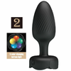Pretty Love Varian Black Plug with LED Light 10.8 cm Silicone D-242895