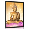 Plakat kip Bude na lotosovem cvetu - 40x60 no frame