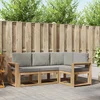 Set vanjskih sofa 4 pcs Bijela i svjetlosiva