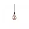 RUSTIK 117 VISILICA 1*E27 BLACK/AMBER GLASS