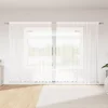 vidaXL Zavese z zavesami Bela 500x100cm Poliester