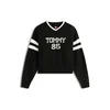 Tommy Jeans Pulover 85 črna/bela