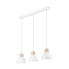 Luster na sajli NICO 3xE27/60W/230V bela