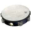 Remo Tambourine Pretuned 10, 8 Pairs Jingles x 2 Row, QUADURA Bl