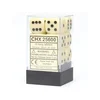 Kockice Chessex - Opaque - Ivory & Black - Dice Block 16mm (12)