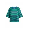 Imily Bela Majica T-Shirts modra/zelena