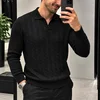 Muški crni polo džemper Cablerush