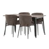 jedilnica set Dallas 3363 75x80x140cm, Slog: Industrijski