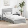 Krevet s od storage Siva Sonoma 75 x 190 cm Konstruirano drvo