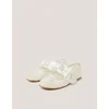 Monsoon Children Baletanke za devojčice Ivory Lace Bow Ballerina, Slonovača