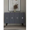 Hanah Home Konzolni sto Quart Ramada, 120x80x29.6 cm, Antracit