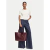 Tommy Hilfiger Ročna torba Th Icon Tote Mono AW0AW19004 Bordo rdeča