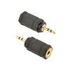 Gembird menjač pola kabla 3.5 mm-2.5 mm Crno