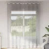 Voile zavjese s ušicama 2 kom svijetlosive 140x300 cm