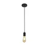 Searchlight 9661BK - Luster na sajli SQUIGGLE 1xE27/60W/230V