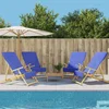 Ručnici za plažu 4 kom plavi 60 x 135 cm od tkanine 400 GSM