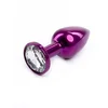 Metal butt plug lila S